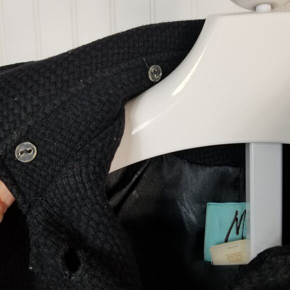 Marciano Wool Blend Knee Length Coat Black Small - Picture 4 of 7